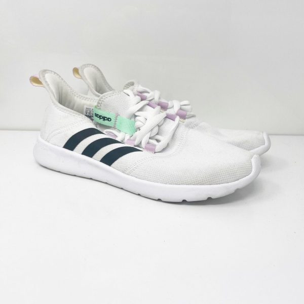 Adidas Womens Cloudfoam Pure 2.0 H03762 White Running Shoes Sneakers Size 8 Online now