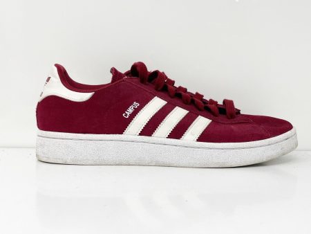 Adidas Mens Campus AQ7970 Red Casual Shoes Sneakers Size 8.5 For Sale