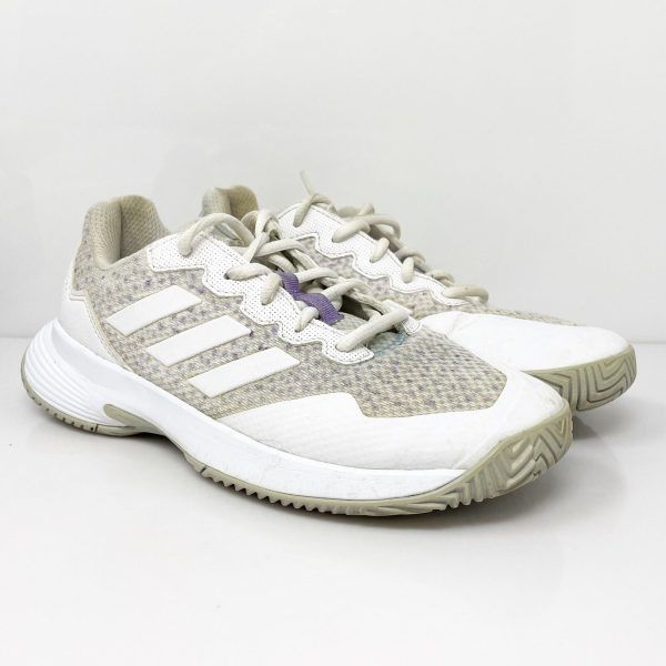 Adidas Womens Gamecourt 2 GW4971 White Running Shoes Sneakers Size 6 on Sale