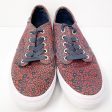 Vans Womens Off The Wall J0F4K Red Casual Shoes Sneakers Size 8 on Sale