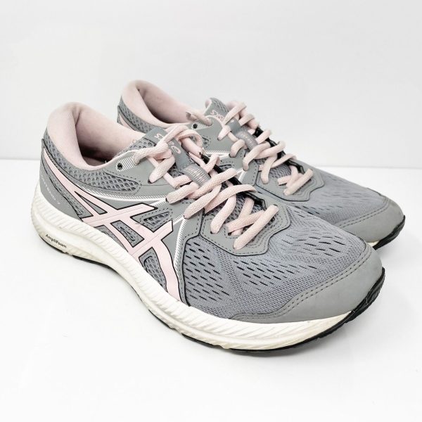 Asics Womens Gel Contend 7 1012A911 Gray Running Shoes Sneakers Size 7.5 Sale