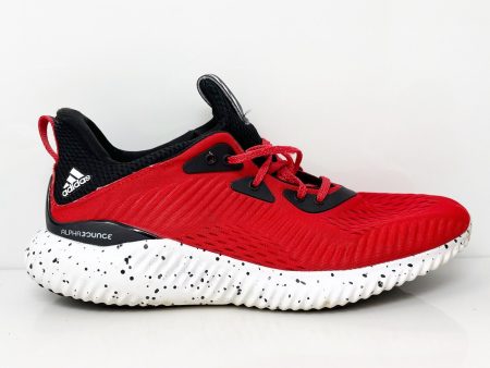 Adidas Mens Alphabounce 1 HP7580 Red Running Shoes Sneakers Size 9 Discount