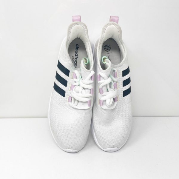 Adidas Womens Cloudfoam Pure 2.0 H03762 White Running Shoes Sneakers Size 8 Online now