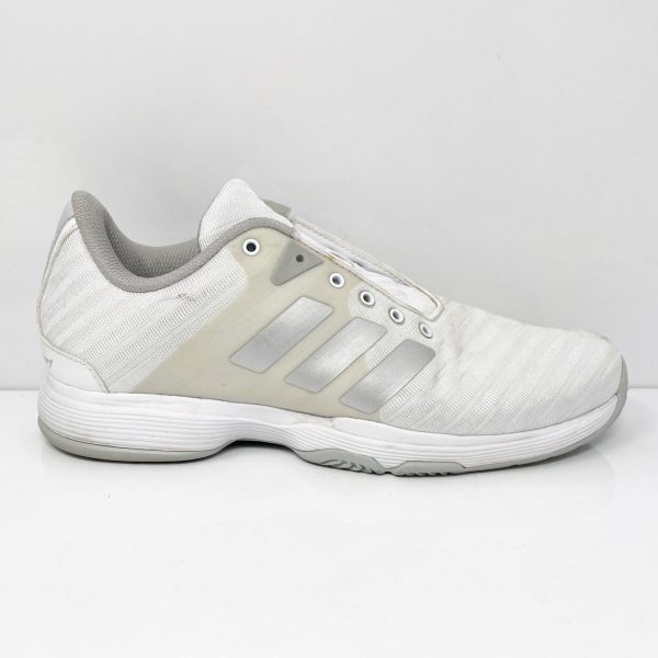 Adidas Womens Barricade Court DB1746 White Running Shoes Sneakers Size 8 Sale