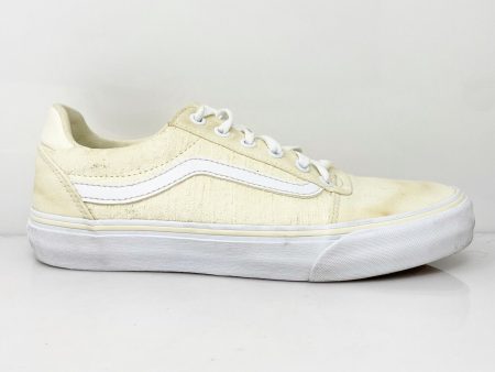 Vans Womens Off The Wall 721356 Ivory Casual Shoes Sneakers Size 8.5 Hot on Sale