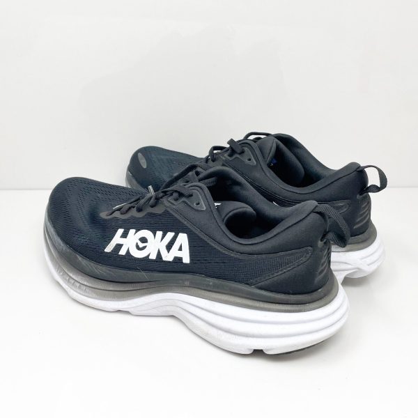 Hoka One One Womens Bondi 8 1127954 BWHT Black Running Shoes Sneakers Size 9.5 D Online Sale