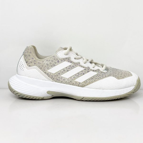 Adidas Womens Gamecourt 2 GW4971 White Running Shoes Sneakers Size 6 on Sale