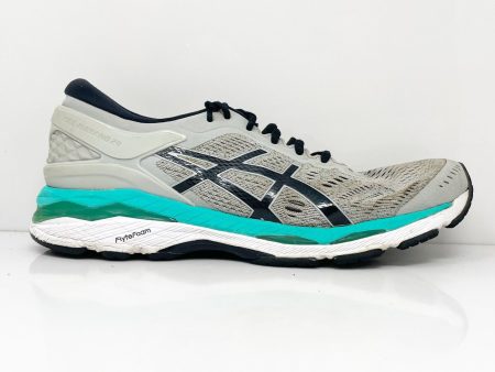 Asics Mens Gel Kayano 24 T799N Gray Running Shoes Sneakers Size 10 For Sale