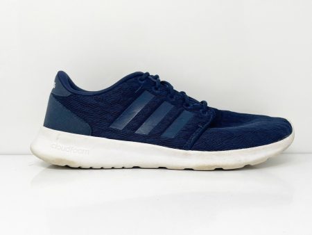 Adidas Womens Cloudfoam QT Racer BB9846 Blue Running Shoes Sneakers Size 10 For Cheap