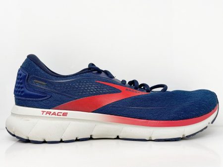 Brooks Mens Trace 2 1103881D420 Blue Running Shoes Sneakers Size 12 D For Cheap