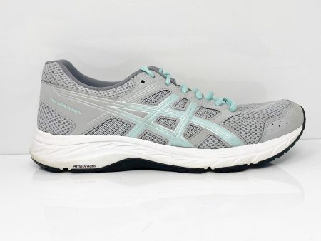 Asics Womens Gel Contend 5 1012A231 Gray Running Shoes Sneakers Size 10 W For Discount