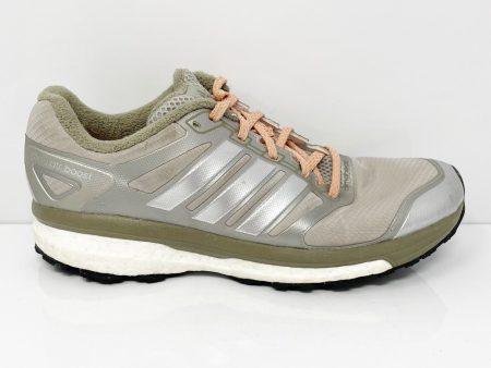 Adidas Womens Supernova Glide Boost B26777 Gray Running Shoes Sneakers Size 8 Online Sale