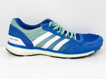 Adidas Mens Adizero Adios BA7949 Blue Running Shoes Sneakers Size 13 Online