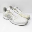 Adidas Womens Barricade Court DB1746 White Running Shoes Sneakers Size 8 Sale