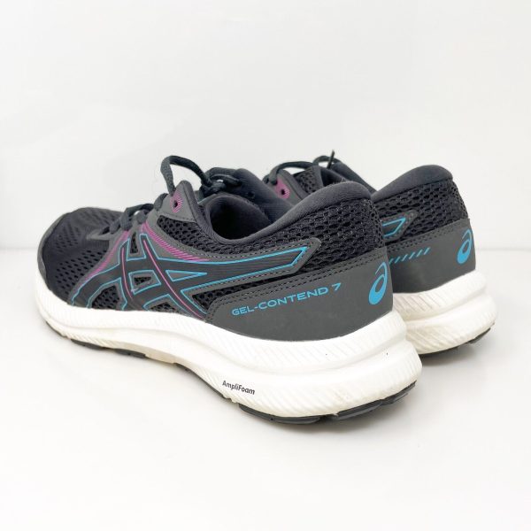 Asics Womens Gel Contend 7 1012A911 Black Running Shoes Sneakers Size 9.5 Cheap