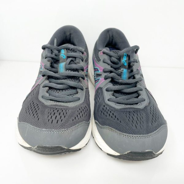 Asics Womens Gel Contend 7 1012A911 Black Running Shoes Sneakers Size 9.5 Cheap