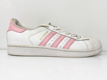 Adidas Womens Superstar BY3724 White Casual Shoes Sneakers Size 9.5 Fashion