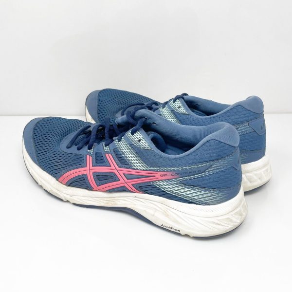 Asics Womens Gel Contend 6 1012A570 Blue Running Shoes Sneakers Size 10 Online Sale