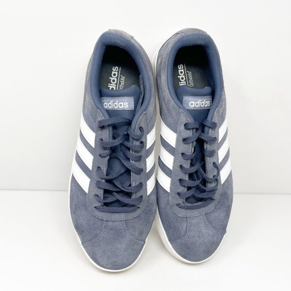 Adidas Womens VL Court 2.0 F34721 Blue Casual Shoes Sneakers Size 8 Online now