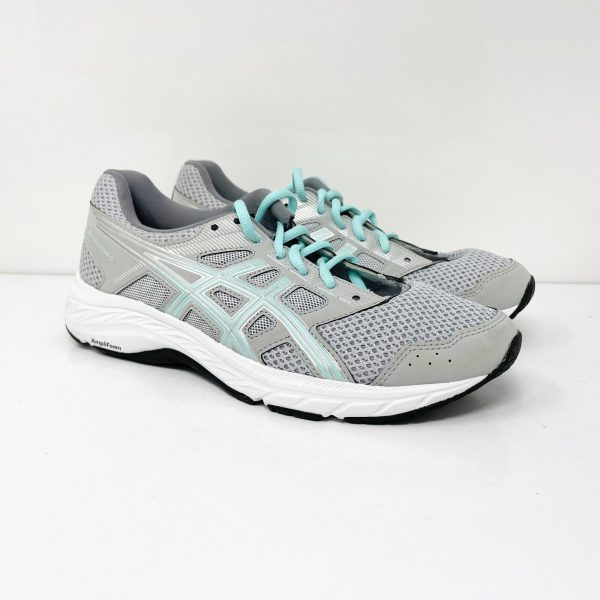 Asics Womens Gel Contend 5 1012A231 Gray Running Shoes Sneakers Size 6.5 W Online Sale