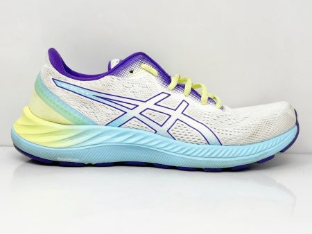 Asics Womens Gel Excite 8 1012B214 White Running Shoes Sneakers Size 9 Sale