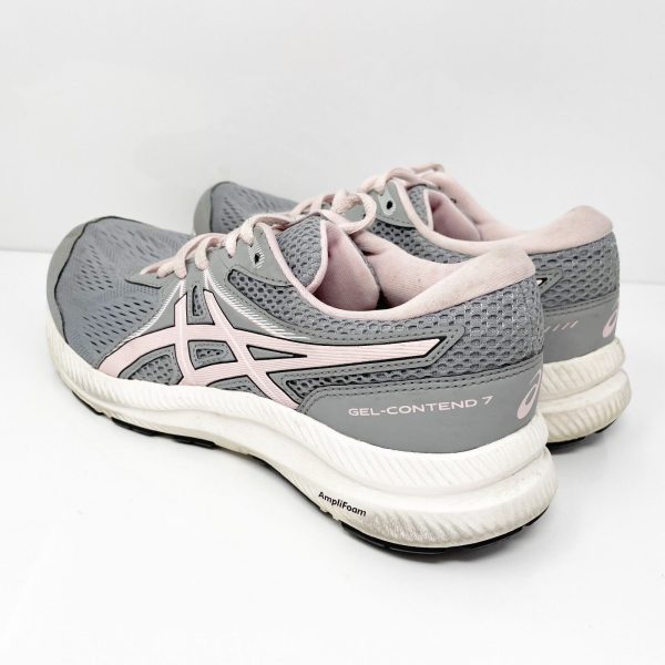 Asics Womens Gel Contend 7 1012A911 Gray Running Shoes Sneakers Size 7.5 Sale