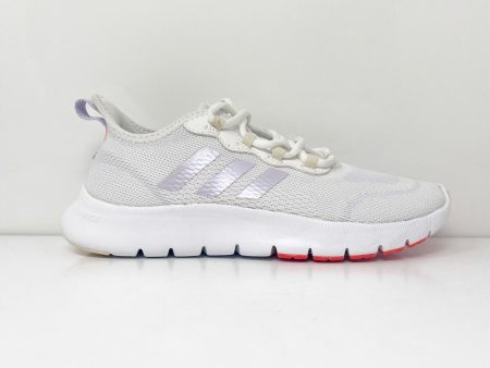 Adidas Womens Nario Move GZ9048 White Running Shoes Sneakers Size 6 on Sale