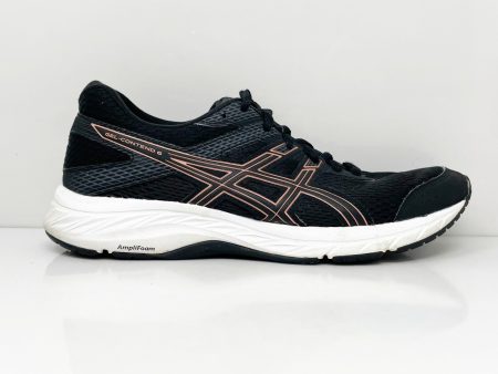 Asics Womens Gel Contend 6 1012A570 Black Running Shoes Sneakers Size 8 Online