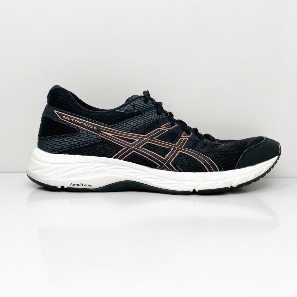 Asics Womens Gel Contend 6 1012A570 Black Running Shoes Sneakers Size 8 Online