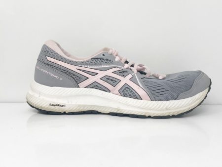 Asics Womens Gel Contend 7 1012A911 Gray Running Shoes Sneakers Size 7 on Sale