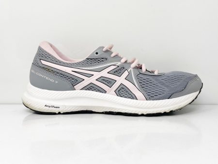 Asics Womens Gel Contend 7 1012A911 Gray Running Shoes Sneakers Size 9.5 Fashion