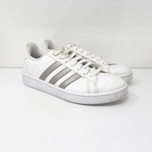 Adidas Womens Grand Court F36485 White Casual Shoes Sneakers Size 8.5 Online now