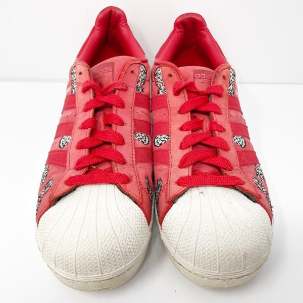 Adidas Womens Superstar B28040 Red Casual Shoes Sneakers Size 10 Cheap