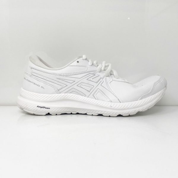 Asics Womens Gel Contend SL 1132A057 White Running Shoes Sneakers Size 8.5 For Discount