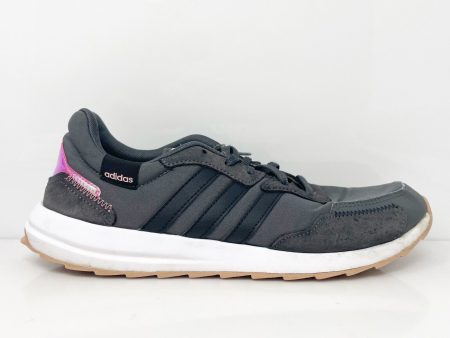 Adidas Womens Retrorun FY8417 Black Running Shoes Sneakers Size 9.5 on Sale