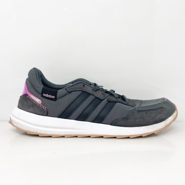 Adidas Womens Retrorun FY8417 Black Running Shoes Sneakers Size 9.5 on Sale