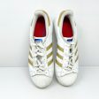 Adidas Womens Superstar B39398 White Casual Shoes Sneakers Size 8.5 Online now