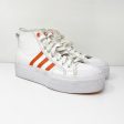 Adidas Womens Nizza Platform Mid GY1897 White Basketball Shoes Sneakers Size 7.5 For Cheap