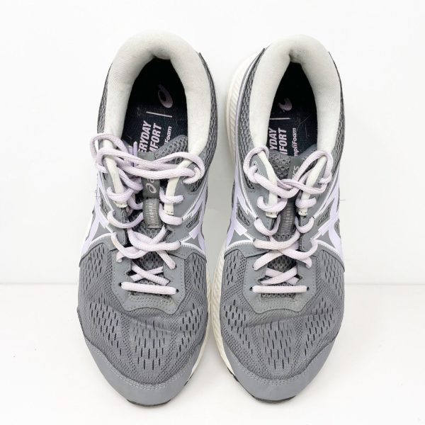 Asics Womens Gel Contend 7 1012A910 Gray Running Shoes Sneakers Size 9.5 W For Cheap