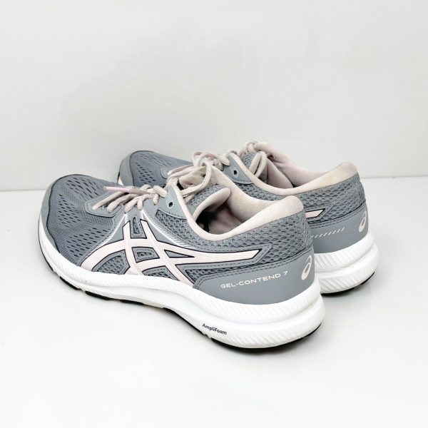 Asics Womens Gel Contend 7 1012A911 Gray Running Shoes Sneakers Size 8.5 on Sale