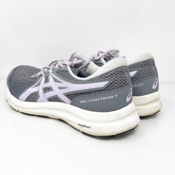 Asics Womens Gel Contend 7 1012A910 Gray Running Shoes Sneakers Size 9.5 W For Cheap