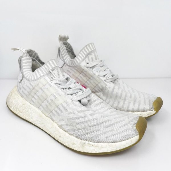 Adidas Womens NMD R2 Primeknit BY9954 White Running Shoes Sneakers Size 8.5 Online Hot Sale