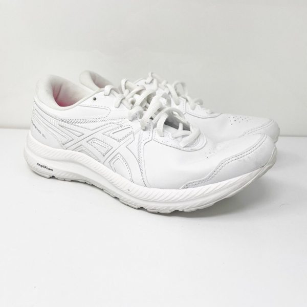 Asics Womens Gel Contend SL 1132A057 White Running Shoes Sneakers Size 8.5 For Discount