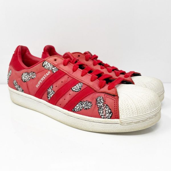 Adidas Womens Superstar B28040 Red Casual Shoes Sneakers Size 10 Cheap