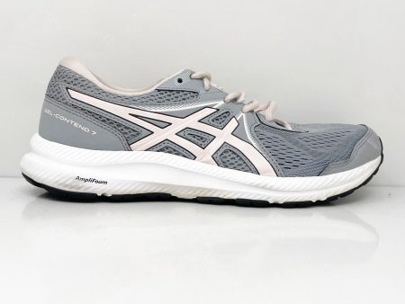 Asics Womens Gel Contend 7 1012A911 Gray Running Shoes Sneakers Size 8.5 on Sale