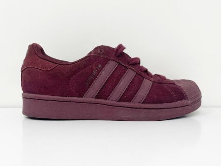 Adidas Boys Superstar BB8136 Red Casual Shoes Sneakers Size 4 Cheap