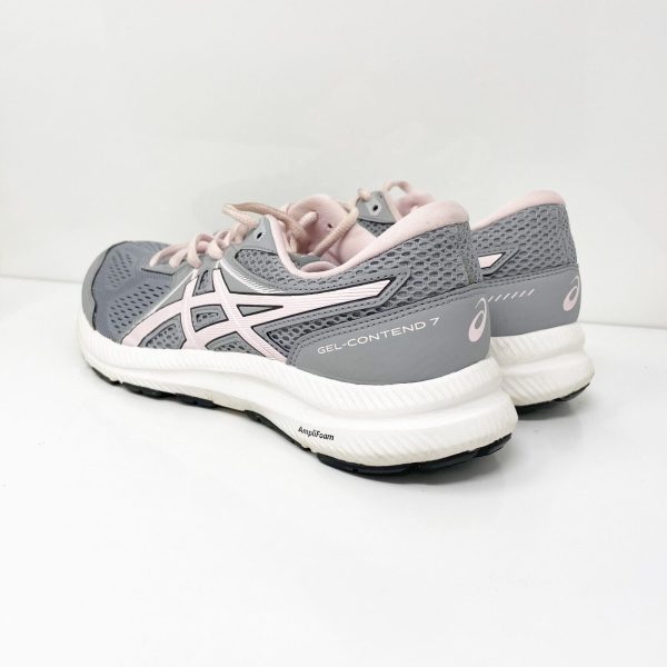 Asics Womens Gel Contend 7 1012A911 Gray Running Shoes Sneakers Size 9.5 Fashion