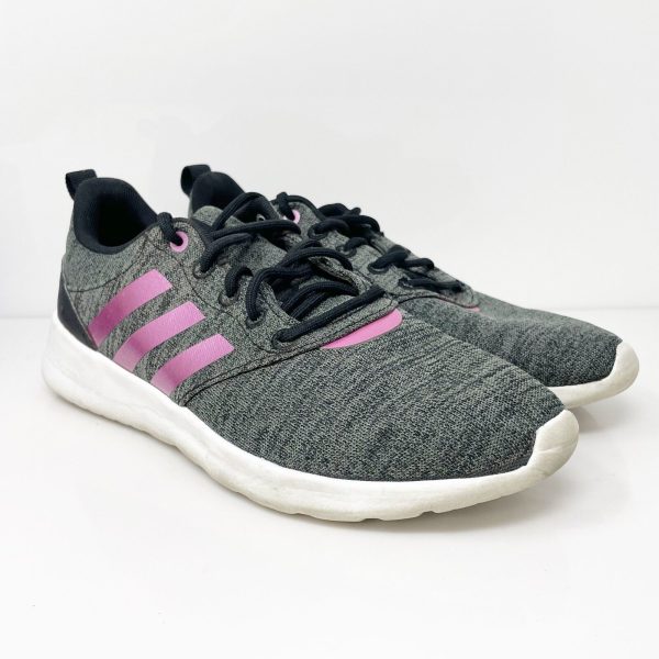 Adidas Womens QT Racer 2.0 FX4822 Gray Running Shoes Sneakers Size 7.5 Sale