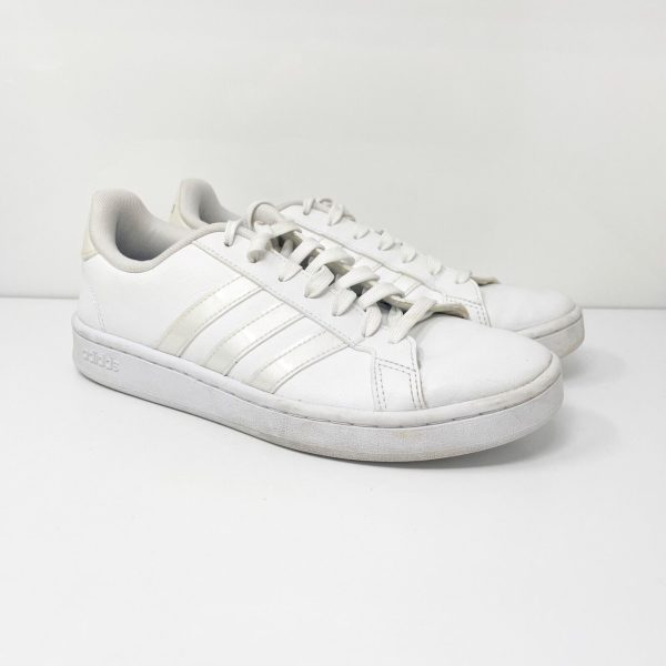 Adidas Womens Grand Court EE8172 White Casual Shoes Sneakers Size 9 For Sale