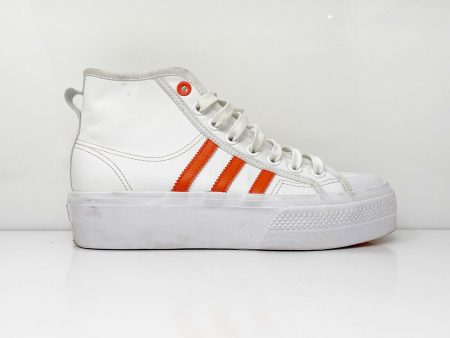 Adidas Womens Nizza Platform Mid GY1897 White Basketball Shoes Sneakers Size 7.5 For Cheap